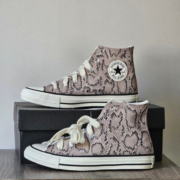 Converse Women's CTAS Snake Print Hi Top Size 7.5 A15809C Warm Clay NWT - Picture 1 of 6